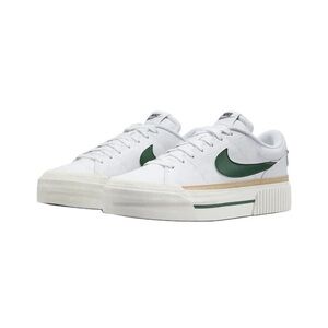 Nike Court Legacy Lift White Sail Pine Green Women Shoe DM7590-107 NO LID